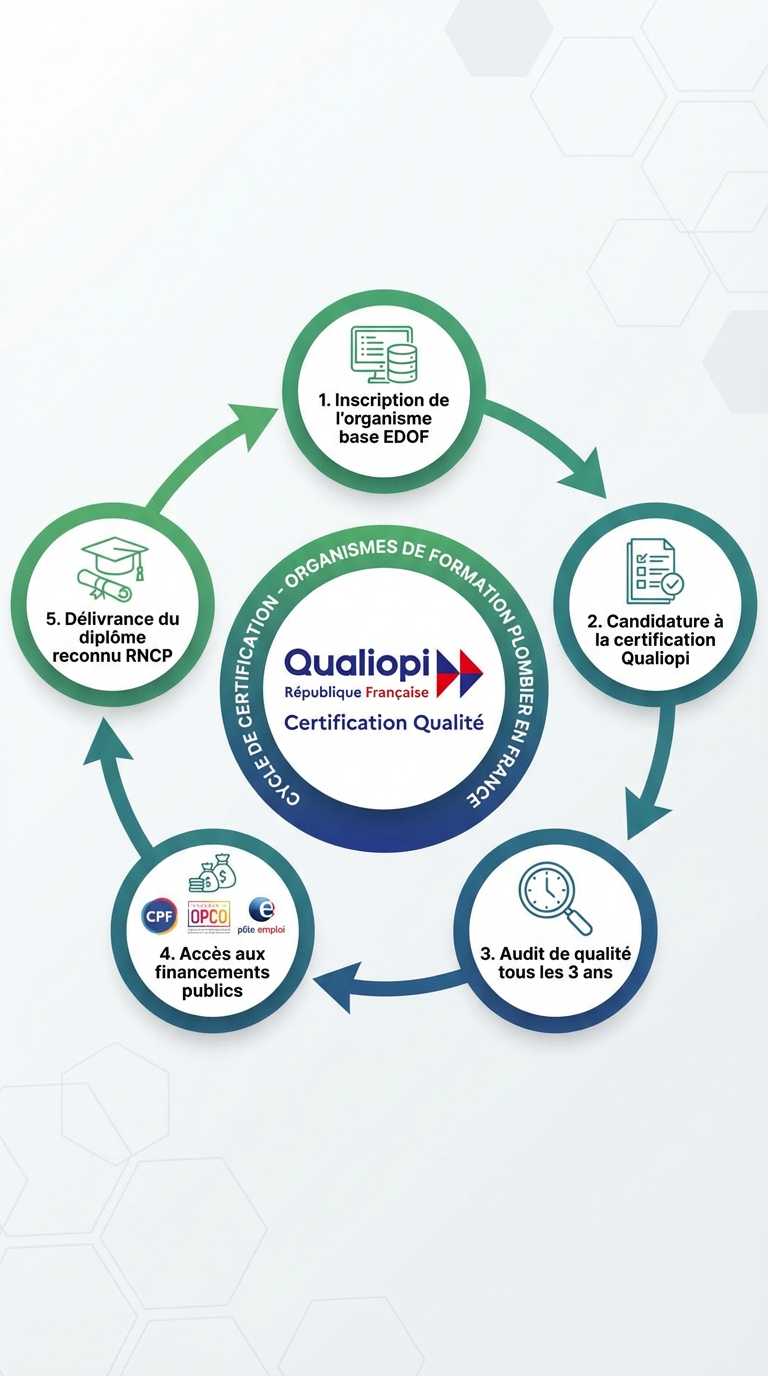 Cycle de certification Qualiopi pour les organismes de formation